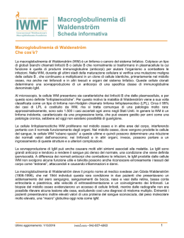 Macroglobulinemia di Waldenstr&ouml;m - International Waldenstrom`s