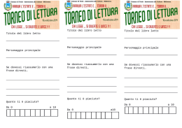 Schede torneo - AmministrazionePA
