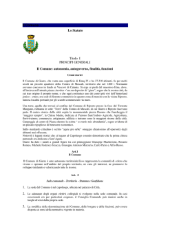 Nuovo Statuto del Comune di Giarre