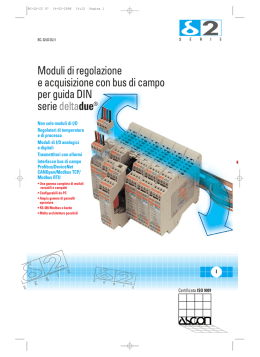 Moduli di regolazione e acquisizione con bus di