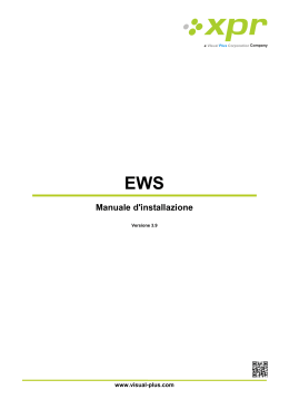 EWS Manuale d`installazione
