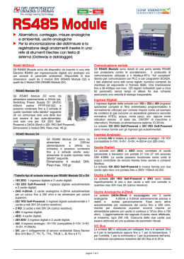 Scheda prodotto RS485 Module