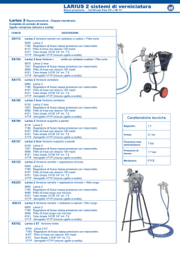LARIUS 2 sistemi di verniciatura