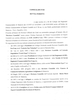 CURRICULUM VITAE BOTTOLI ROBERTO _