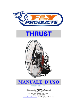 thrust manuale d`uso