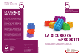 La sicurezza dei prodotti - Camera di Commercio di Ancona