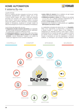 Il sistema By-me HOME AUTOMATION