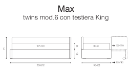 twins mod.6 con testiera King