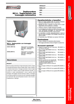 Tagliaverdure RC14 - Taglia-patate con tramoggia