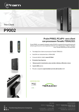 Praim P9002, PCoIP® zero client con processore