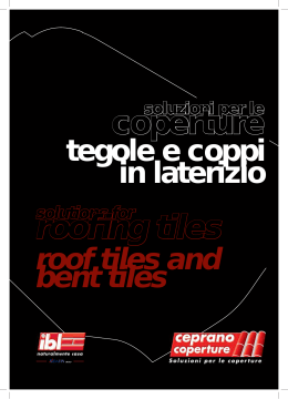 roof tiles and bent tiles tegole e coppi in laterizio