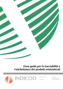 Linee guida per la tracciabilit&agrave; e l`etichettatura dei