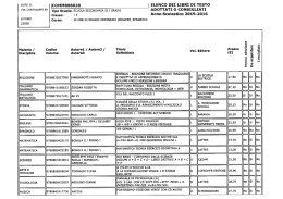 Libri di testo secondaria Lipomo a.s. 2015-16