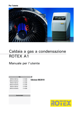 Caldaia a gas a condensazione ROTEX A1