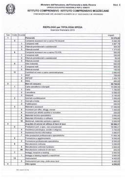 ISTITUTO COMPRENSIVO ISTITUTO COMPRENSIVO MOZZECANE