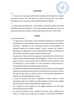 CONVENZIONE - Consorzio AUSI