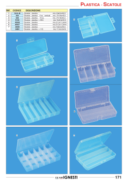 171 PLASTICA - SCATOLE