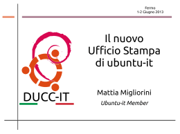 Il nuovo Ufficio Stampa di ubuntu-it