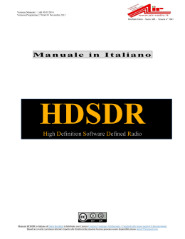 Manuale HDSD in Italiano