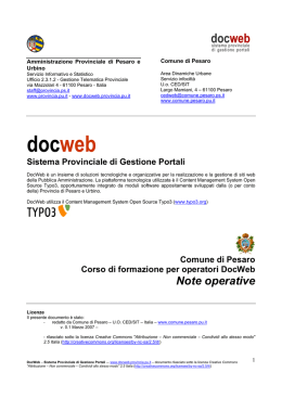 docweb - Comune di Pesaro