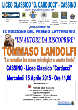 Archeo club Cassino - Liceo Classico Carducci Cassino