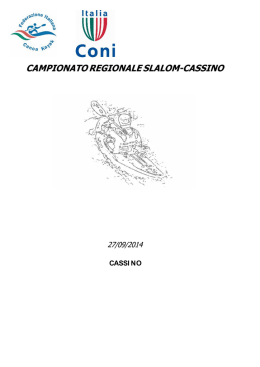 ordine di arrivo slalom - Federazione Italiana Canoa Kayak