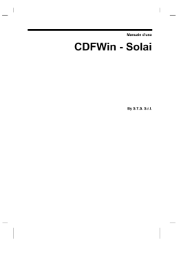 Manuale d`uso CDFWin - Solai