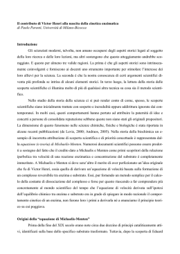 L`equazione di Michaelis