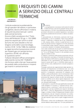 i requisiti dei camini a servizio delle centrali termiche