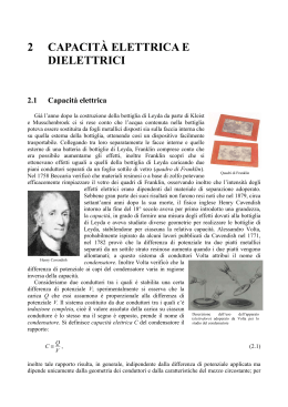 Capacità e dielettrici - “E. De Giorgi” – Università del Salento