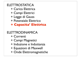 + Capacita` Elettrica