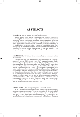 Abstracts Volume CXCI, anno 2014