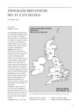 tipografie britanniche del xv e xvi secolo