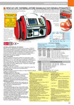 rescue life: defibrillatore manuale e/o semiautomatico