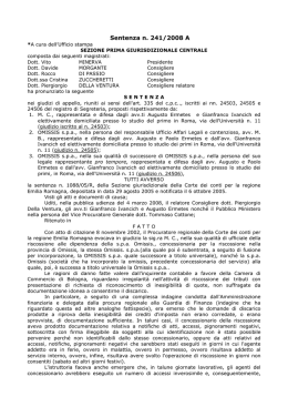 Sentenza n. 241/2008 del 3 giugno 2008 - Sezione