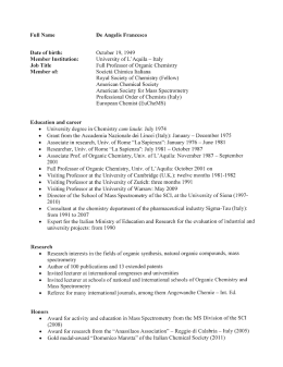 Curriculum vitae