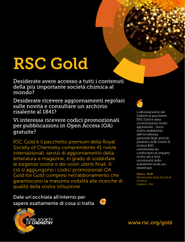 RSC Gold - Royal Society of Chemistry