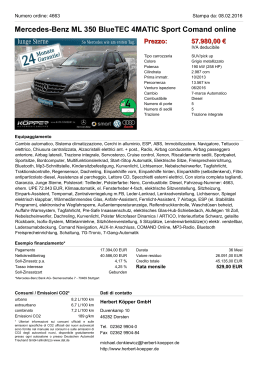 Mercedes-Benz ML 350 BlueTEC 4MATIC Sport Comand online