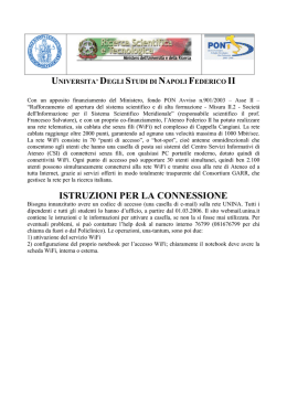 ISTRUZIONI PER LA CONNESSIONE