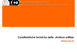 Caratteristiche termiche delle strutture edilizie