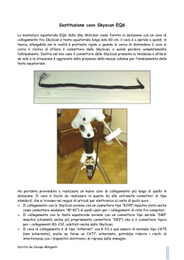 Sostituzione cavo SkyScan EQ6