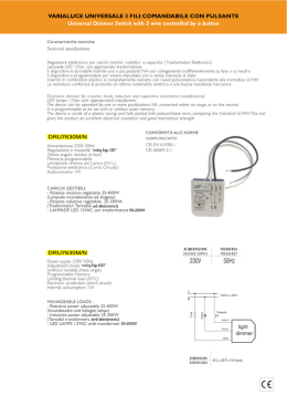 DRU7630M/N – DIMMER Universale 3 fili con comando a