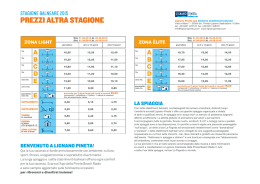 Listino Prezzi - Lignano Sabbiadoro