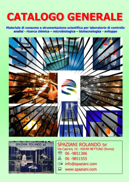 CATALOGO GENERALE