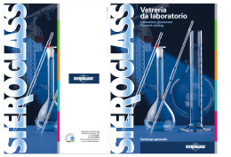 Vetreria smerigliata intercambiabile Interchangeable glassware