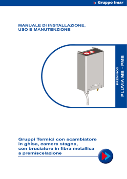 Manuale tecnico - Gruppo Imar S.p.A.