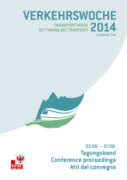 Tagungsband Conference proceedings Atti del