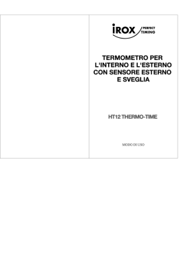 termometro per l`interno e l`esterno con sensore esterno e