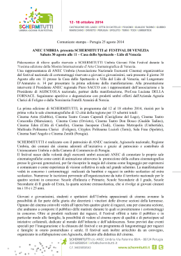 (Comunicato stampa \226 Perugia 25 agosto 2014)