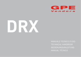 manuale tecnico d`uso technical handbook